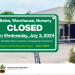 Important Notice – Sales, Warehouse, and Plant Nursery Closure July 3 2024